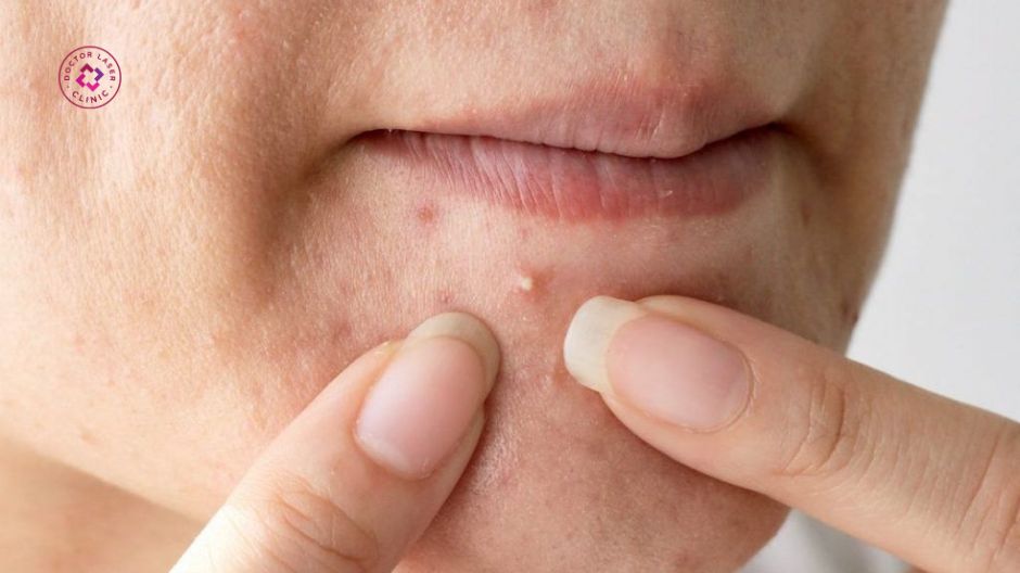 không nên nặn lại mụn đầu trắng sau khi nặn mụn