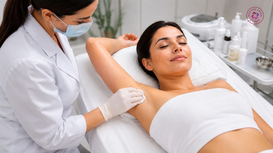 làm sạch và chuẩn bị da trước khi peel