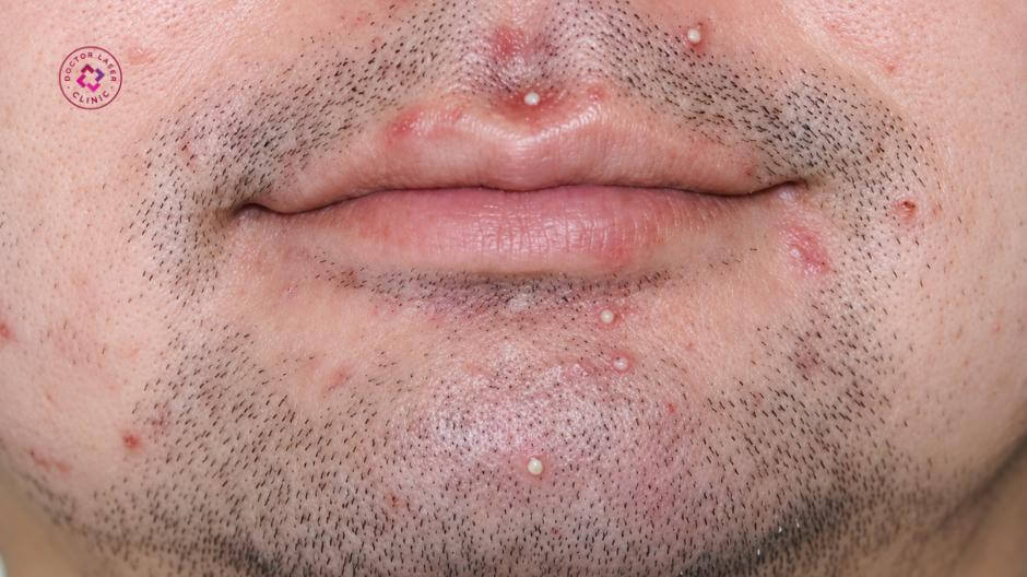 mụn mọc quanh miệng là gì