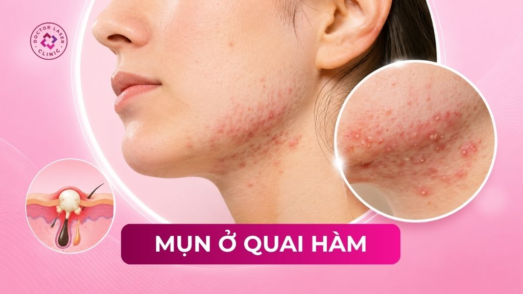 Mụn ở quai hàm là do đâu? Các phương pháp điều trị hiệu quả