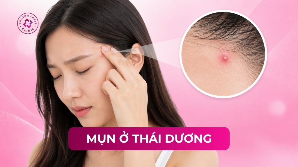 Mụn ở thái dương: Nguyên nhân và cách điều trị hiệu quả