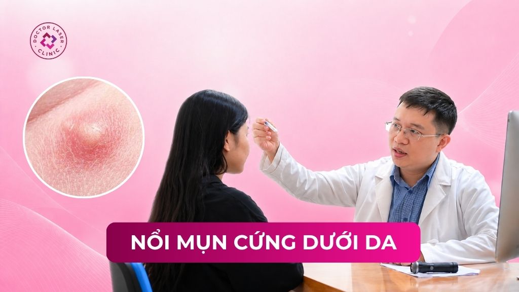 Nổi mụn cứng dưới da là do đâu? Các phương pháp điều trị