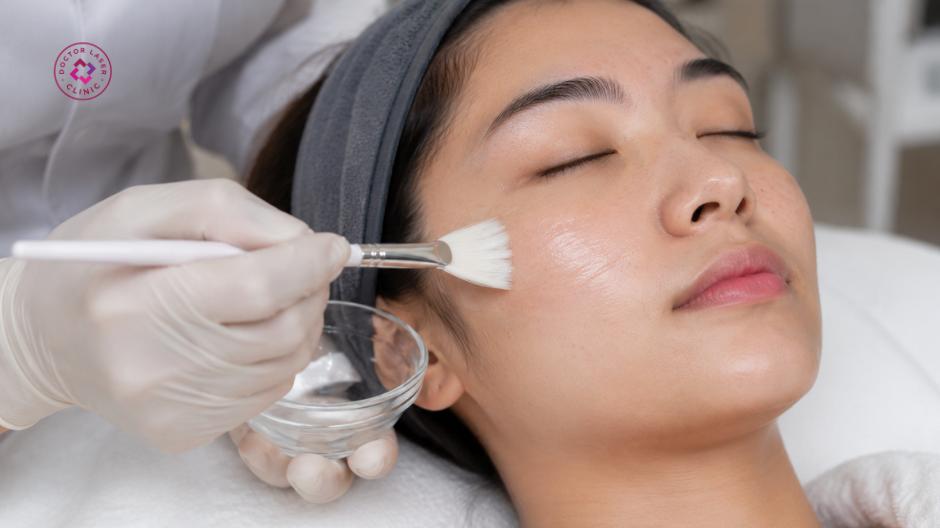 peel da hoá học trị mụn đầu trắng