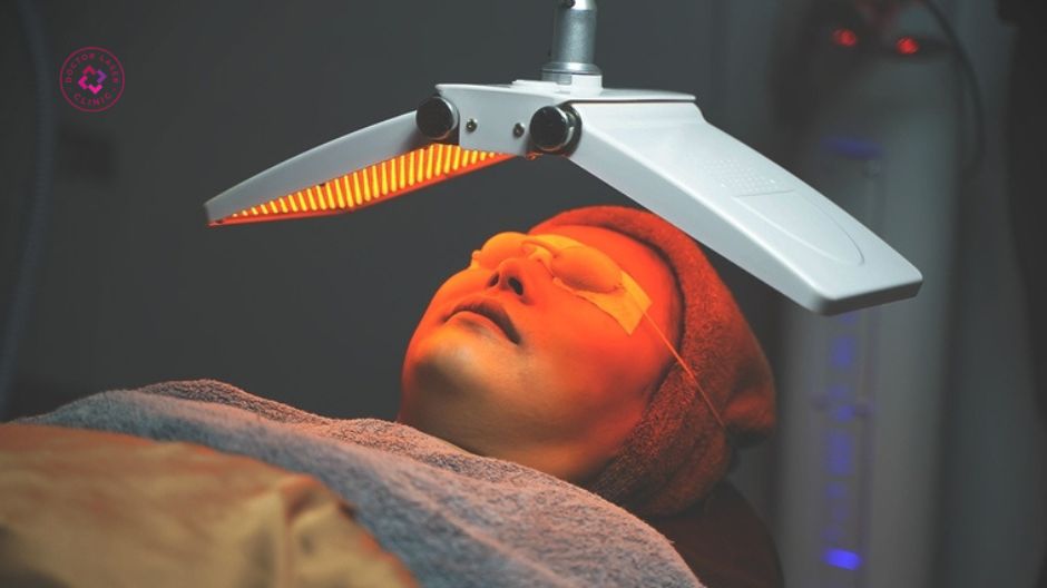 quang động học ala pdt điều trị mụn ở cằm