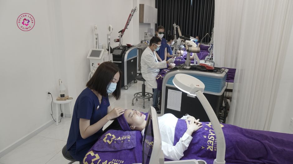 quy trình peel da cổ