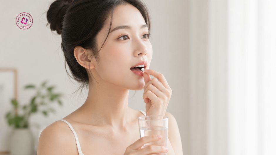 sử dụng thuốc kê đơn trị mụn cứng dưới da