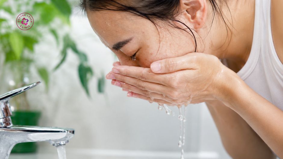 thói quen vệ sinh da sai cách gây mụn đầu trắng