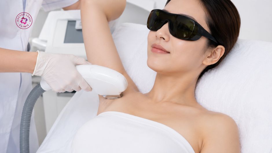 trị mụn ở nách bằng công nghệ ánh sáng