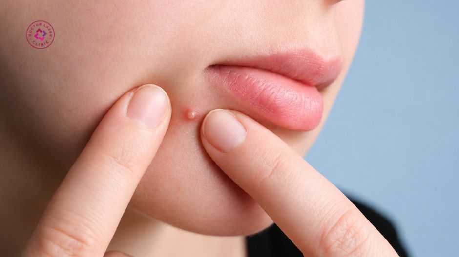 vệ sinh không sạch gây mụn quanh miệng
