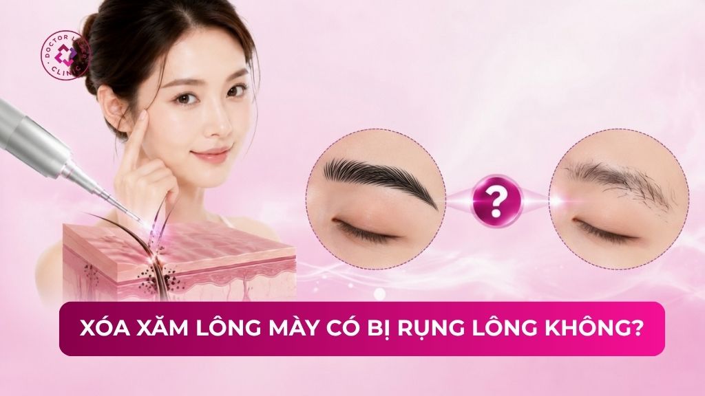 xoá xăm lông mày có bị rụng lông không