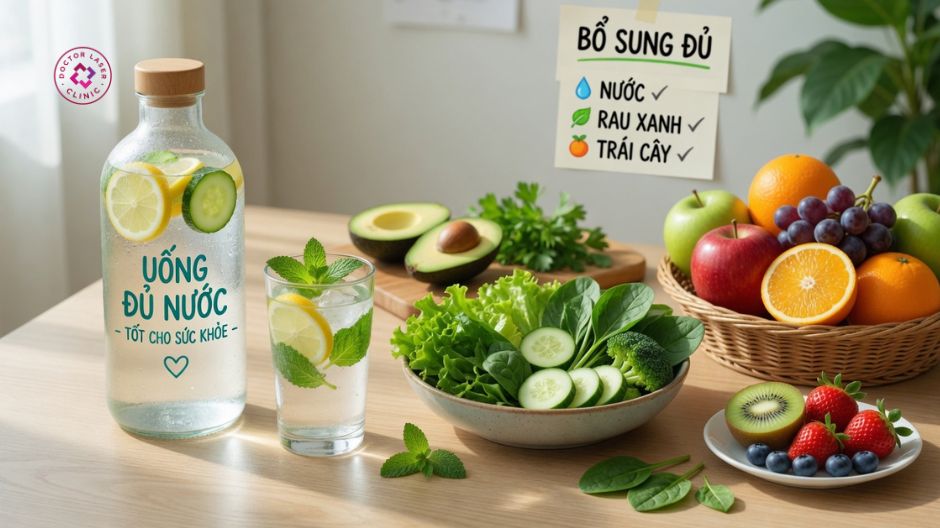 chế độ ăn uống sau trị sẹo lồi
