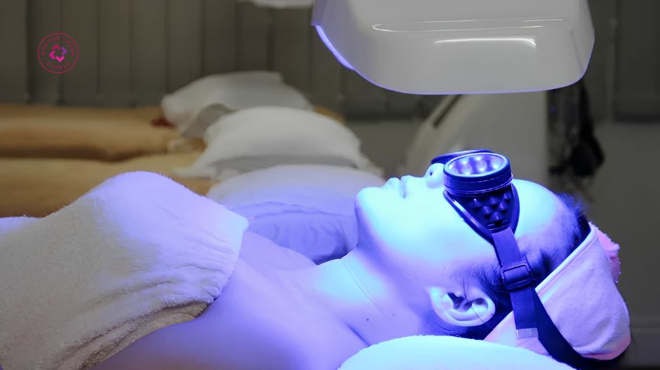 công nghệ laser và ánh sáng trị mụn đầu đen ở mũi