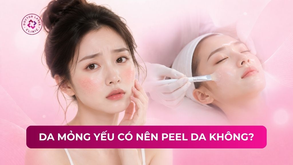 Da mỏng yếu có nên peel da không? Rủi ro khi thực hiện sai cách