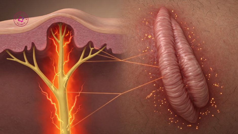 dây thần kinh bị kích thích khi sẹo lồi ngứa