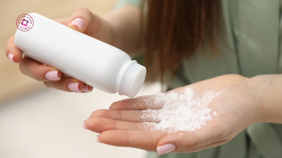 dùng phấn rôm trị thâm nách có hiệu quả không