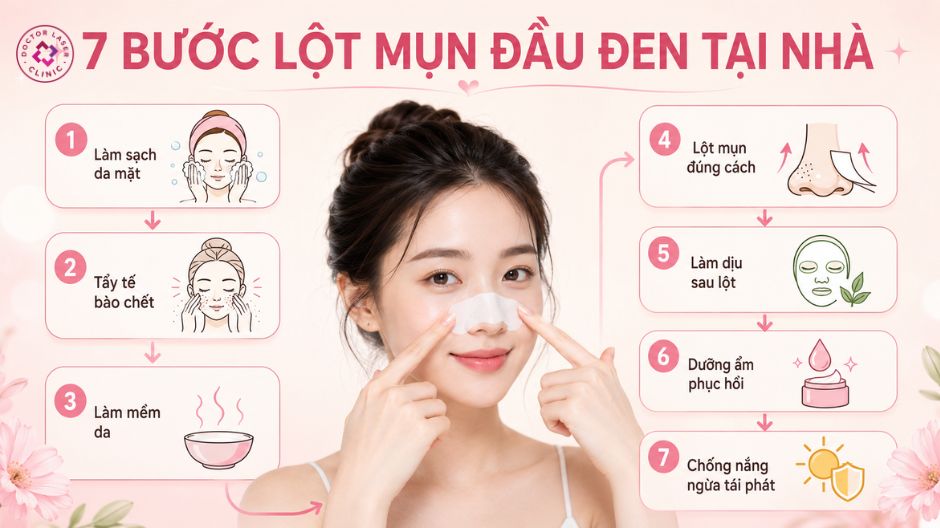 hướng dẫn các bước lột mụn đen tại nhà