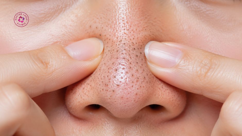 không tự nặn mụn đầu đen bằng tay