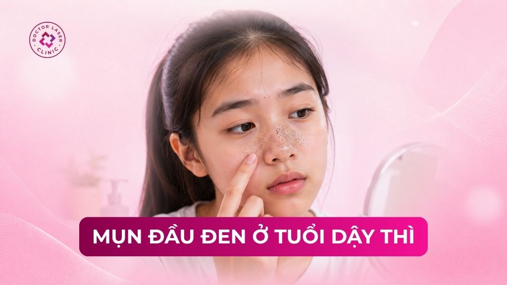 Mụn đầu đen ở tuổi dậy thì là do đâu? Hướng dẫn cách xử lý