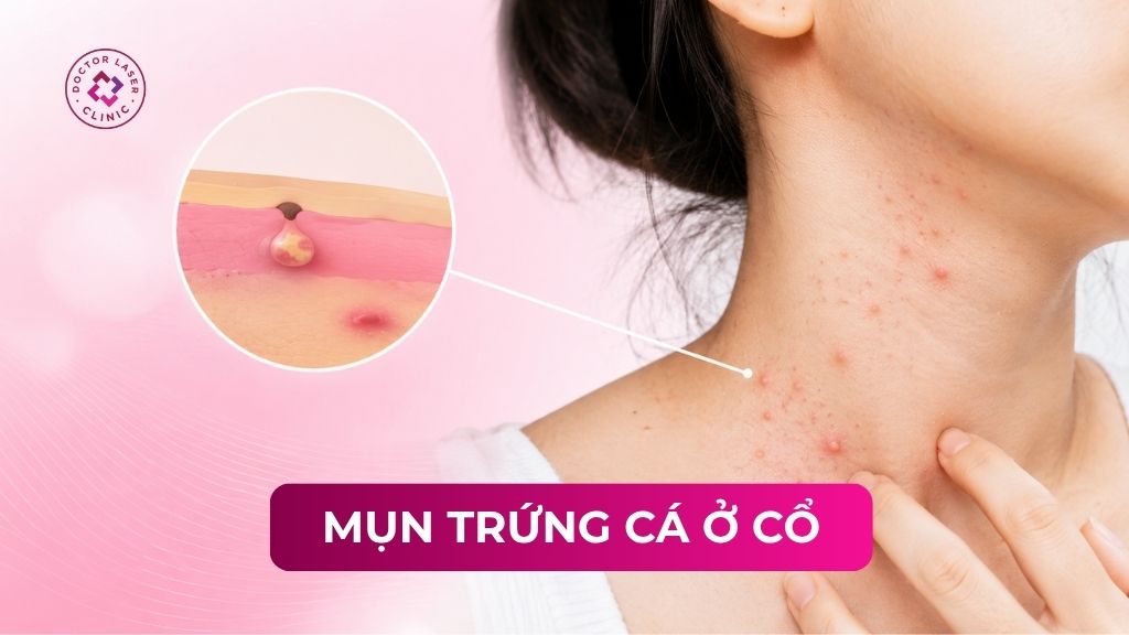 Nổi mụn trứng cá ở cổ là do đâu? Hướng dẫn xử lý