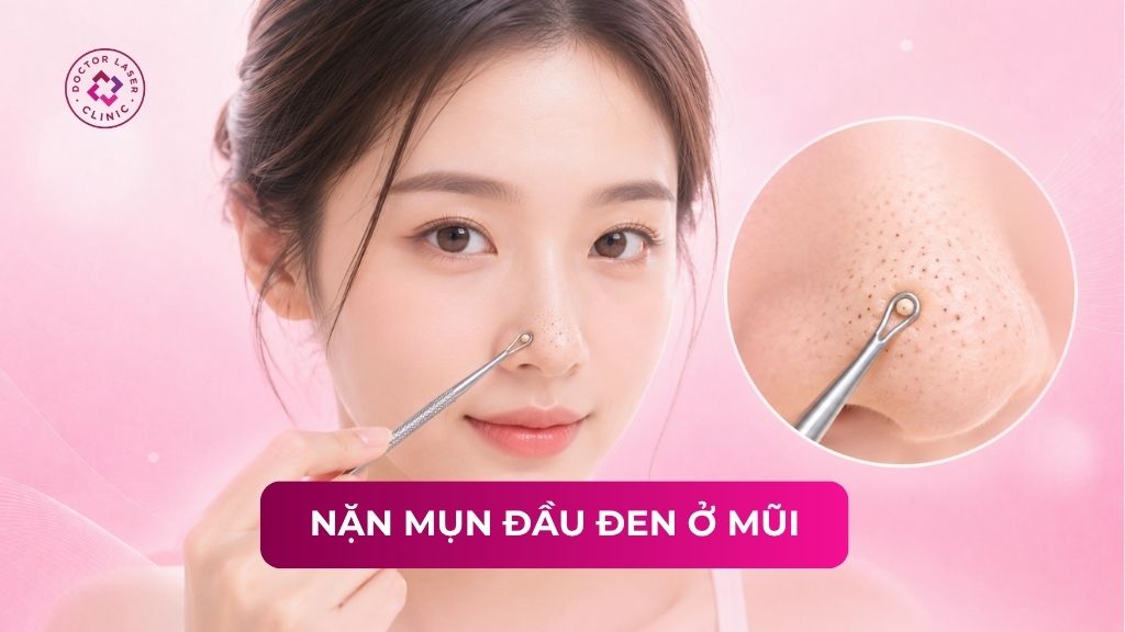 Hướng dẫn 4 bước nặn mụn đầu đen ở mũi tại nhà đúng cách