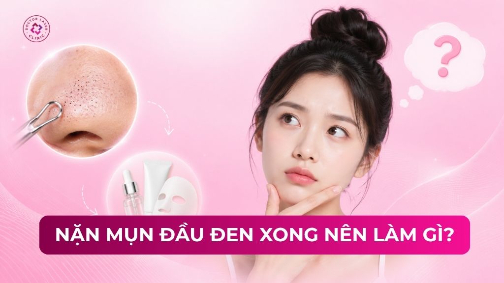 Nặn mụn đầu đen xong nên làm gì để không bị thâm sẹo?