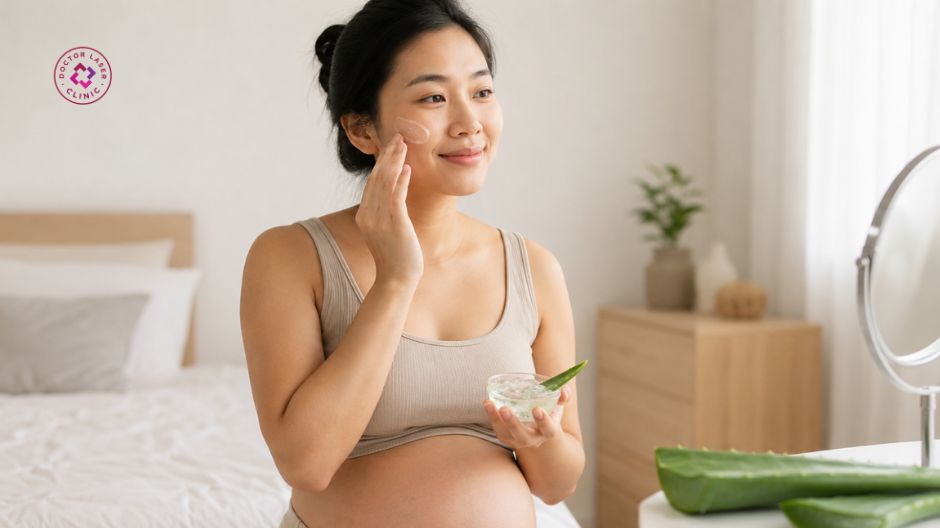 nguyên liệu tự nhiên làm dịu da cho mẹ bầu
