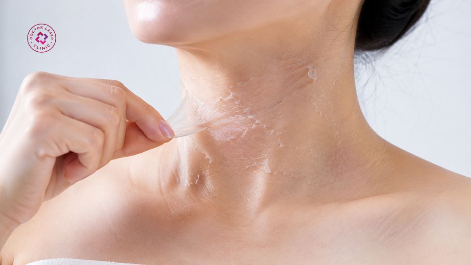peel da trị mụn trứng cá ở cổ