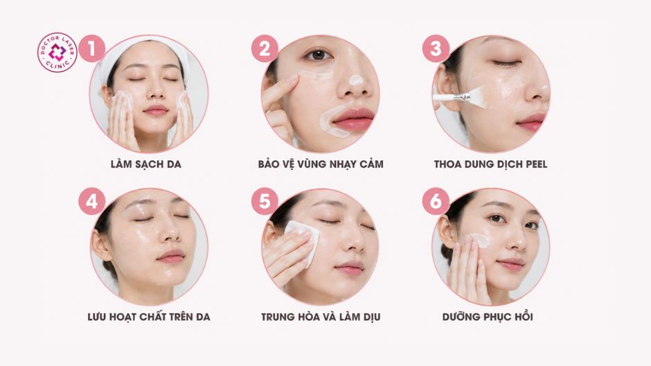 quy trình peel da nhạy cảm