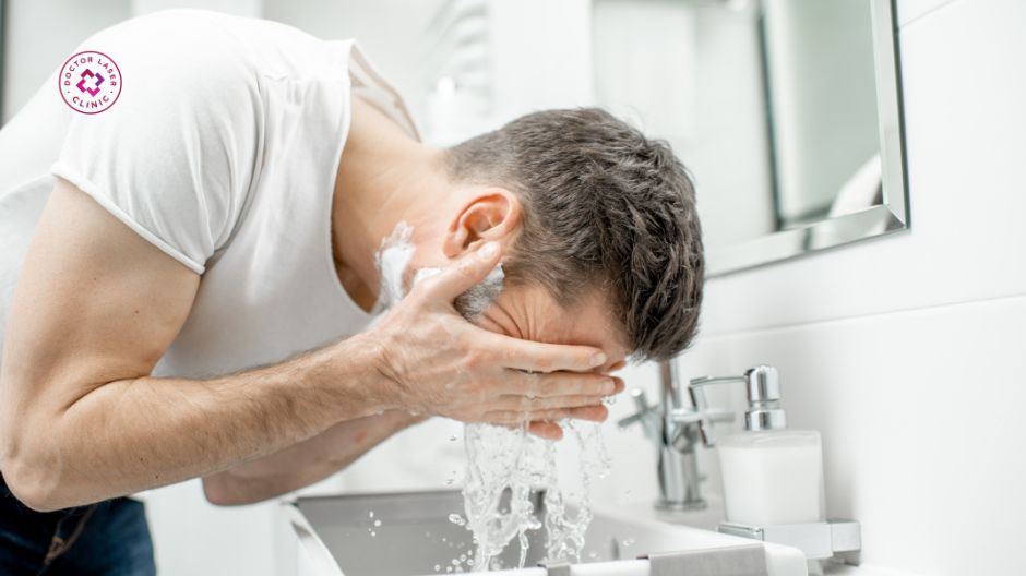 rửa mặt đúng cách ngăn ngừa mụn đầu đen