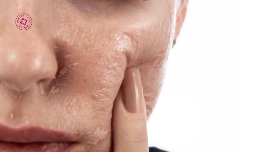 tăng sắc tố sau viêm sau peel da mỏng yếu