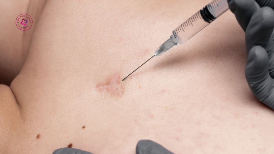 tiêm corticoid điều trị sẹo lồi do mụn