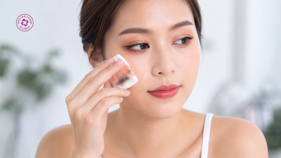 vệ sinh da mặt không sạch gây mụn đầu đen ở má