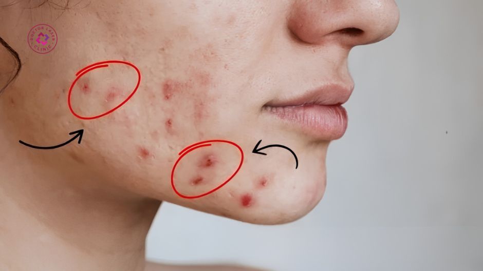 axit lactic hỗ trợ cải thiện thâm đỏ sau mụn