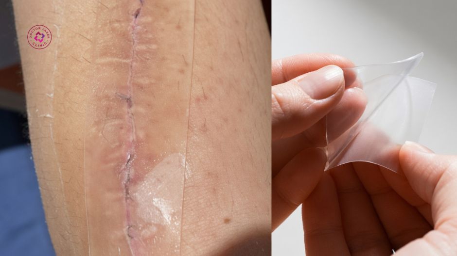 băng ép và gel silicone hỗ trợ điều trị sẹo lồi co kéo