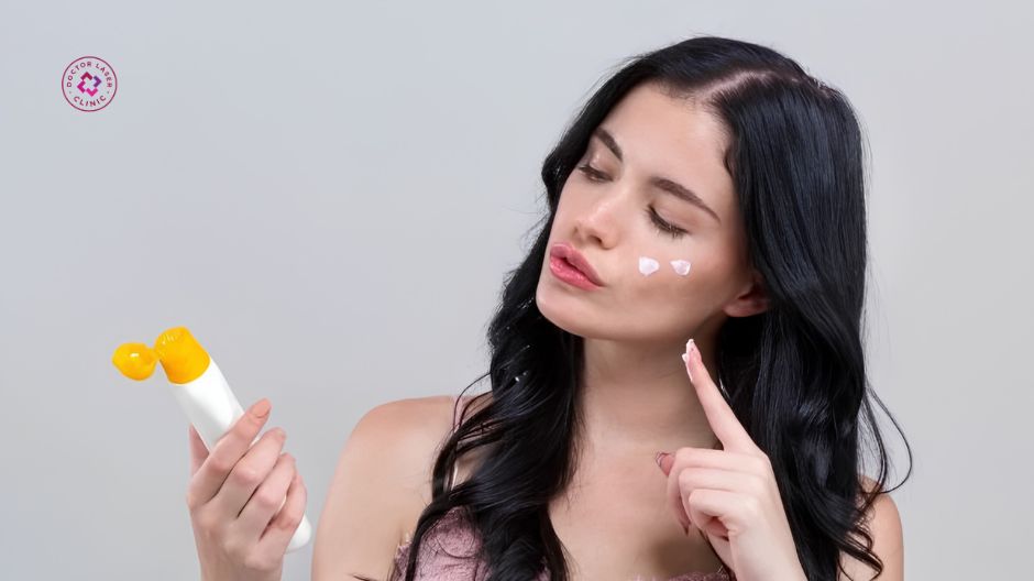 bôi kem chống nắng chăm sóc da nám