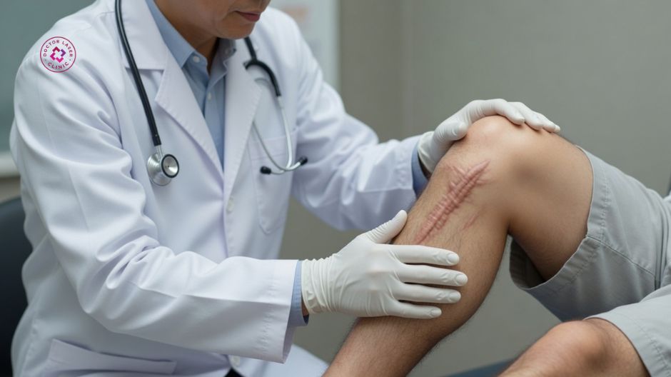 chẩn đoán sẹo lồi ở đầu gối