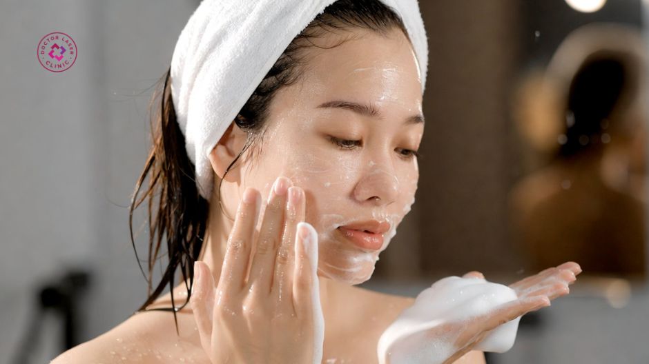 chu trình chăm sóc da trị thâm mụn tại nhà cho người mới