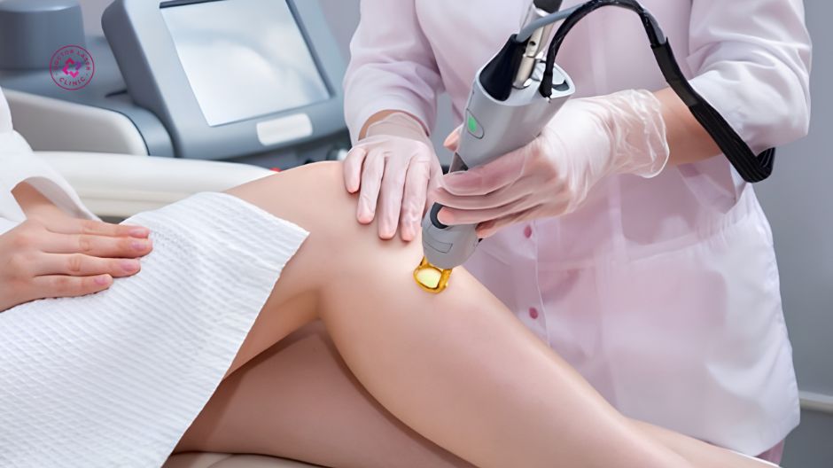 công nghệ laser điều trị sẹo thâm ở chân