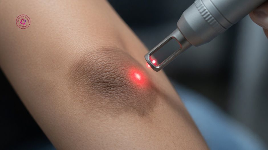 công nghệ laser điều trị thâm khuỷu tay