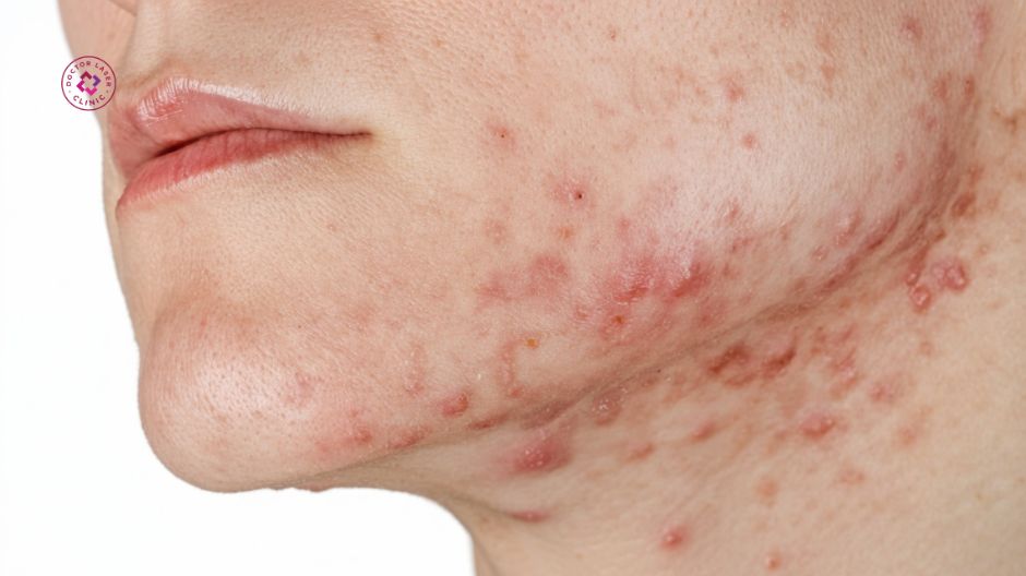 dấu hiệu nhận biết mụn nội tiết