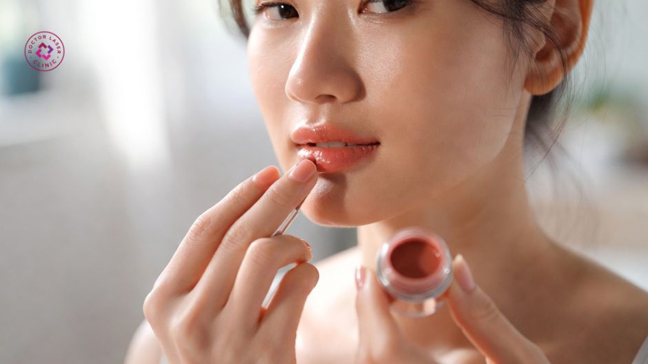 dưỡng môi đều đặn để hạn chế thâm môi tái phát