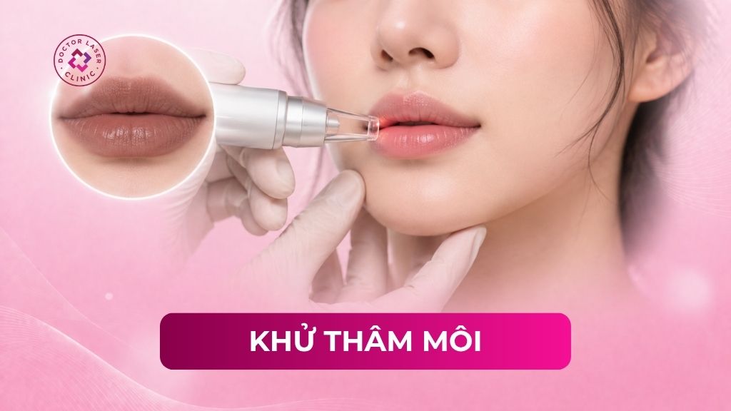 khử thâm môi