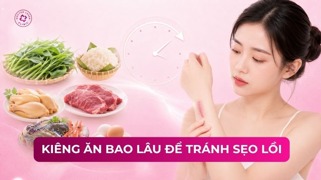 Kiêng ăn bao lâu để tránh sẹo lồi sau khi có vết thương hở?