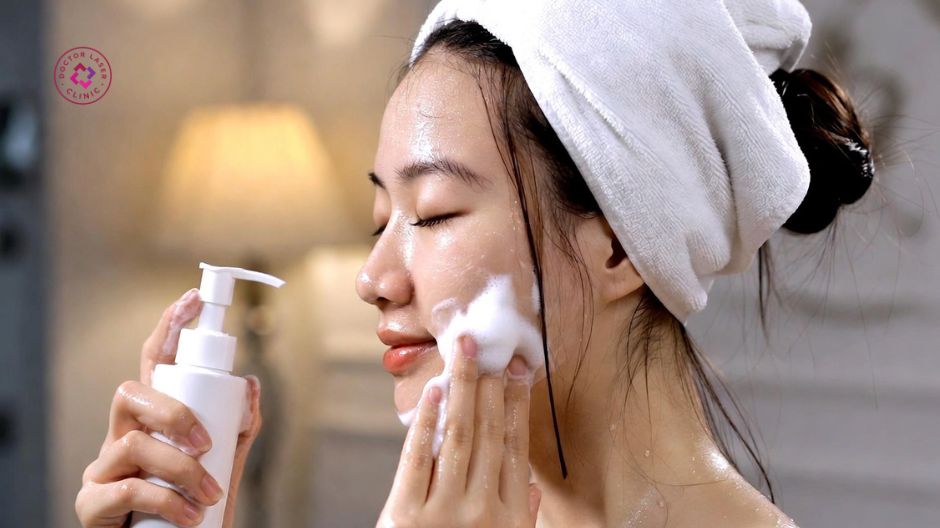 làm sạch dịu nhẹ giúp phục hồi da thâm mụn