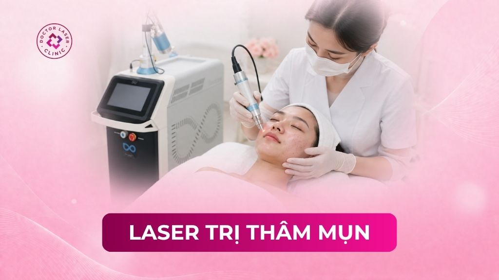 Laser trị thâm mụn là gì? Cơ chế và quy trình điều trị