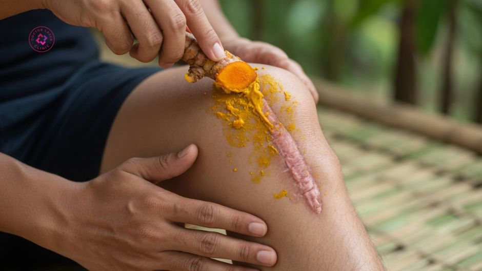 nghệ trong chăm sóc sẹo lồi tự nhiên
