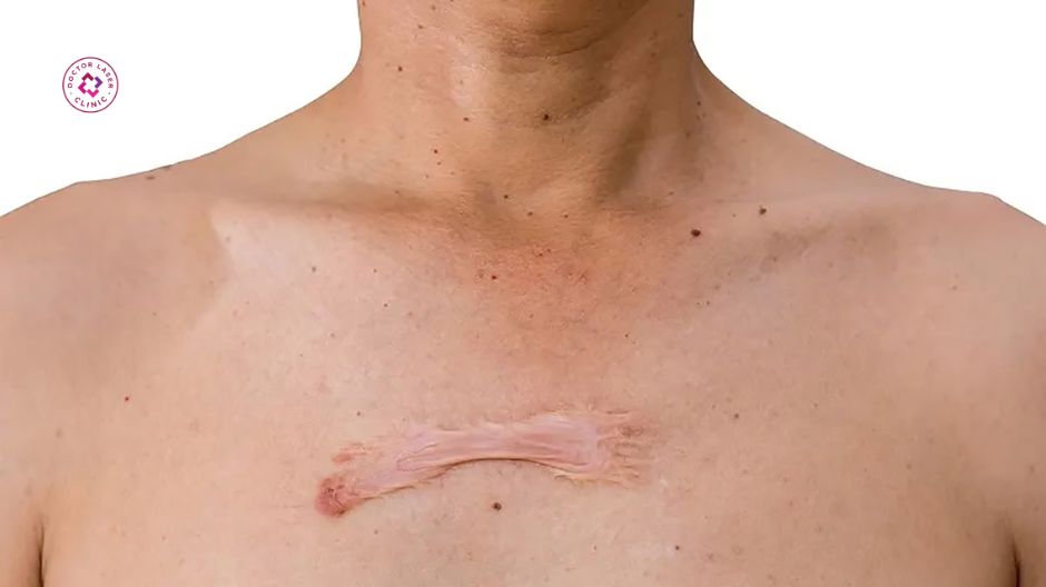 sẹo lồi ở ngực là gì