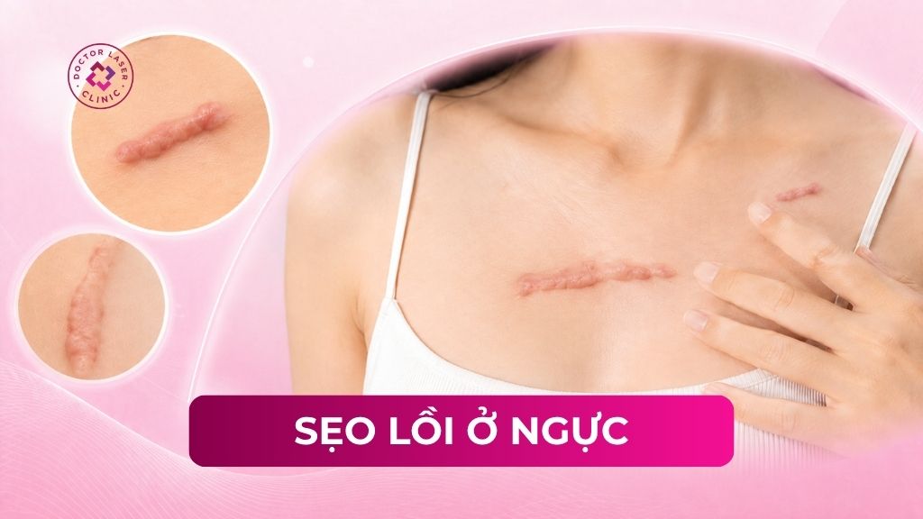 Sẹo lồi ở ngực: Nguyên nhân, dấu hiệu và cách chữa y khoa