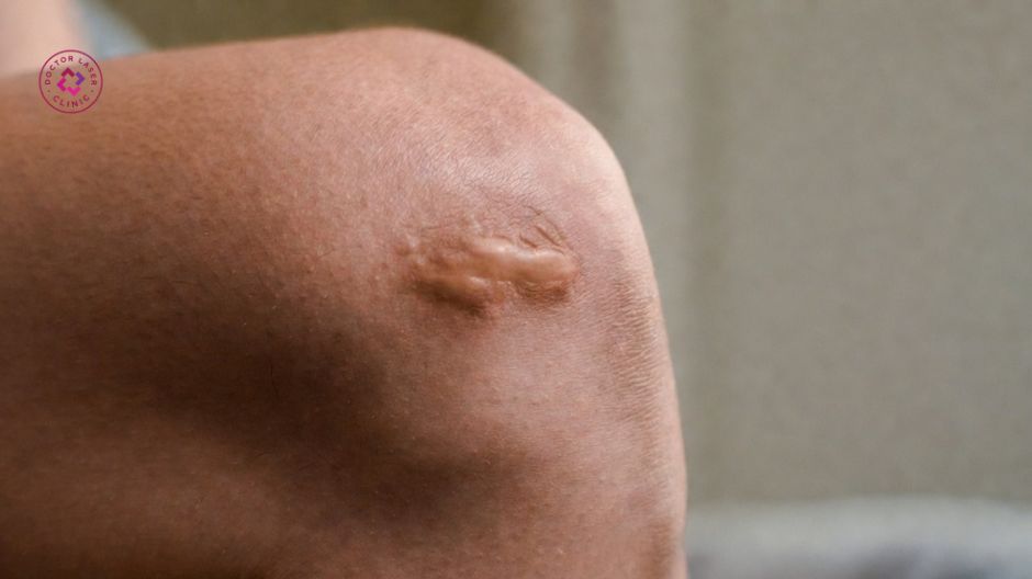 tăng sinh collagen quá mức gây sẹo lồi to ra