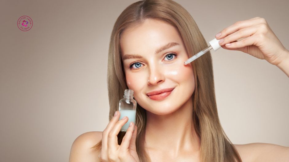 thoa serum vitamin c chăm sóc da mặt bị nám